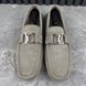 Hockenheim Moccasins Gray Damier Suede
