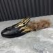 Princetown Horsebit Fur Mule Black Leather