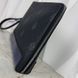 Nino GM Clutch Document Holder Black Blue Canvas Leather