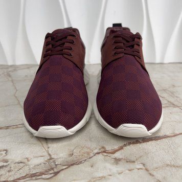 Fastlane Sneakers Damier Burgundy Nylon Nubuck