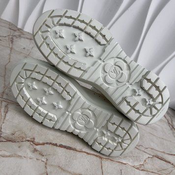 LV Squad Sneaker Boots White Canvas Monogram Canvas
