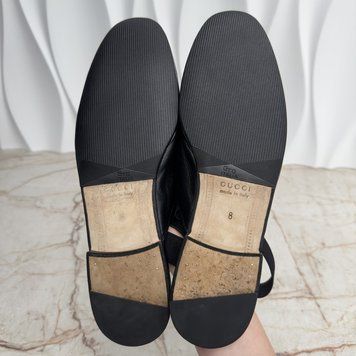 Horsebit Mule Black Leather