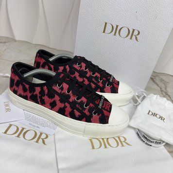 Walk'N'Dior Sneakers Pink Leopard Fabric