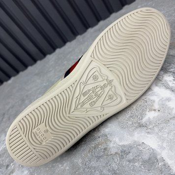 Ace Web Flame Sneaker White Leather