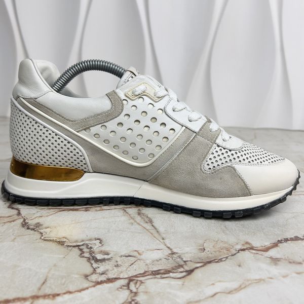 Run Away Sneakers White Perforated Leather