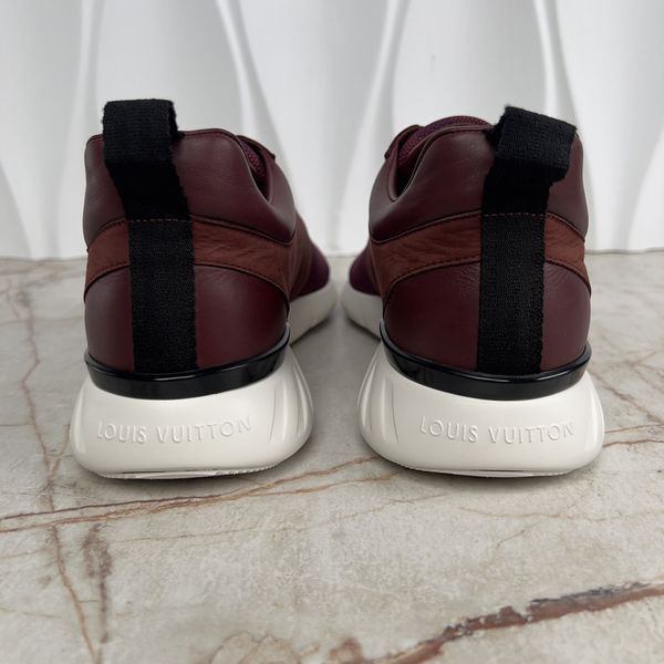 Fastlane Sneakers Damier Burgundy Nylon Nubuck