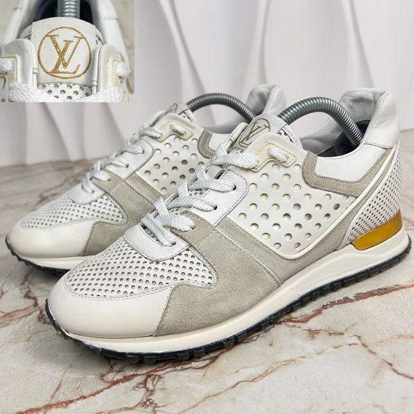 Run Away Sneakers White Perforated Leather
