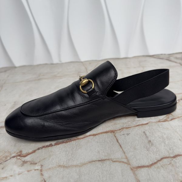 Horsebit Mule Black Leather