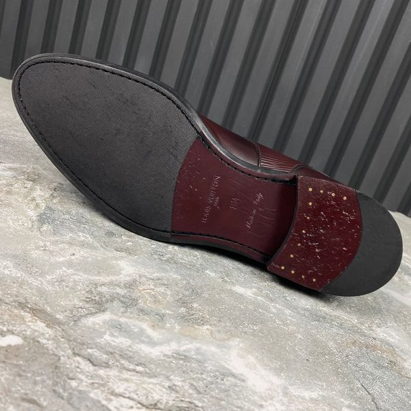 Dress Monk Double Buckle Burgundy Leather