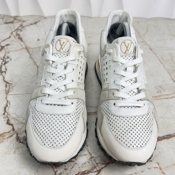 Run Away Sneakers White Perforated Leather