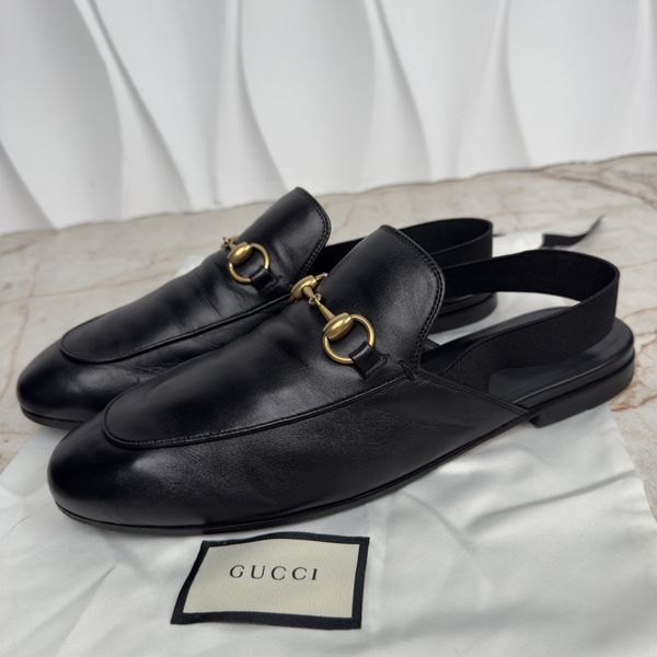 Horsebit Mule Black Leather