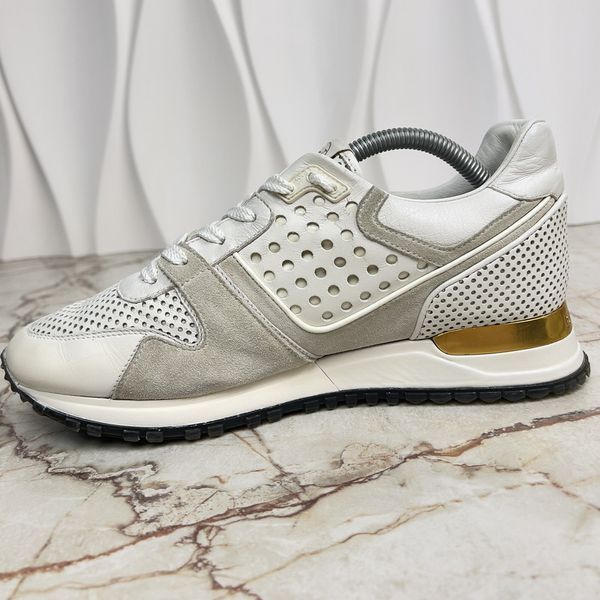 Run Away Sneakers White Perforated Leather