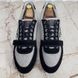 Stardust Logo Sneakers Blue Suede Gray Fabric