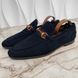 Jordaan Horsebit Web Loafers Blue Suede