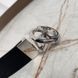 Interlocking G Black Leather Reversible Dress Belt Buckle