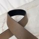 Interlocking G Black Leather Reversible Dress Belt Buckle