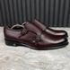 Dress Monk Double Buckle Burgundy Leather