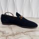Jordaan Horsebit Web Loafers Blue Suede