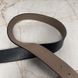 Interlocking G Black Leather Reversible Dress Belt Buckle