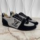 Stardust Logo Sneakers Blue Suede Gray Fabric
