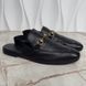 Horsebit Mule Black Leather