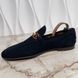 Jordaan Horsebit Web Loafers Blue Suede