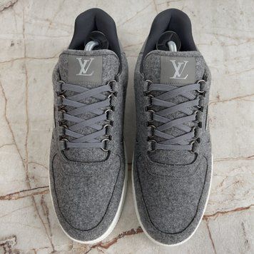 LV Trainer кросівки сірі вовняні 3903 фото