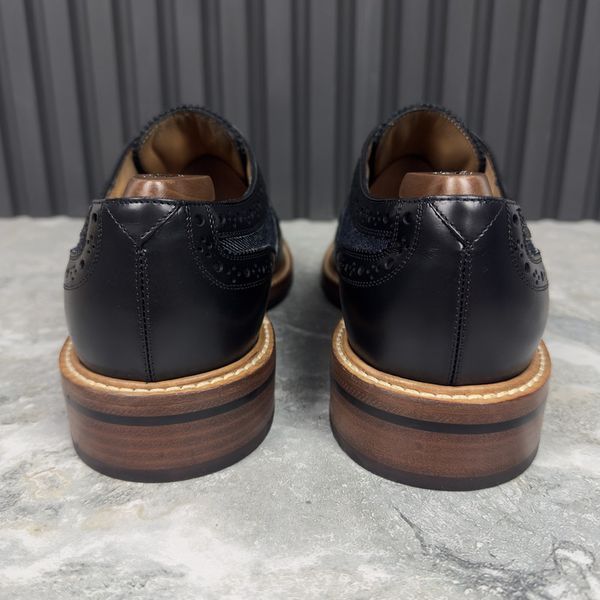 Voltaire Wingtip Derby Blue Denim Leather