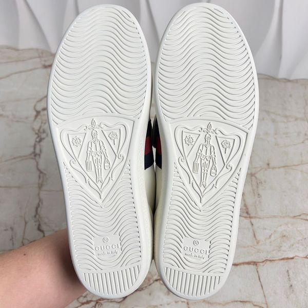 Ace Sneakers Blind For Love Patch Web White Leather
