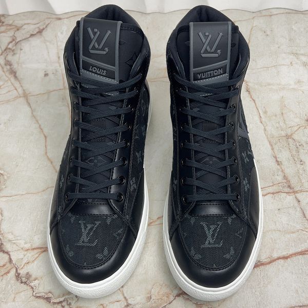Charlie LV Monogram кросівки чорні денім 3265 фото