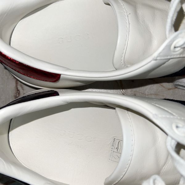 Ace Sneakers Blind For Love Patch Web White Leather