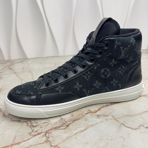Charlie LV Monogram кросівки чорні денім 3265 фото