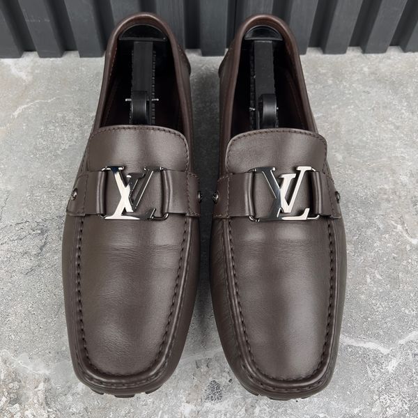 Monte Carlo Moccasains LV Brown Leather