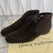 Ankle Chukka Boots Brown Suede Damier