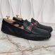 Web Moccasins GG Logo Black Leather