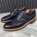 Voltaire Wingtip Derby Blue Denim Leather