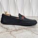 Web Moccasins GG Logo Black Leather