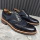 Voltaire Wingtip Derby Blue Denim Leather