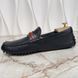 Web Moccasins GG Logo Black Leather