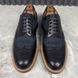 Voltaire Wingtip Derby Blue Denim Leather