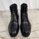 Monogram Combat Boots Perforated Black Leather