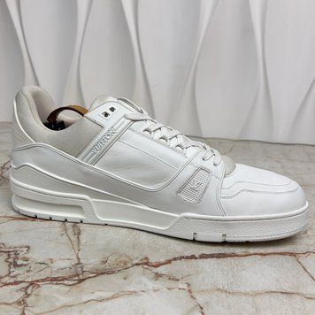 LV Trainer кросівки білі шкіряні 2711 фото