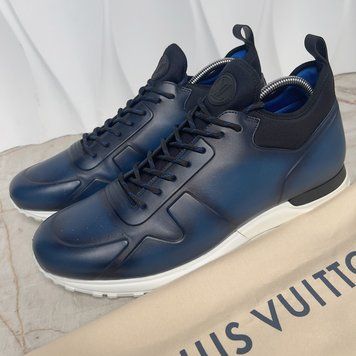 Run Away Sneakers Blue Patina Leather
