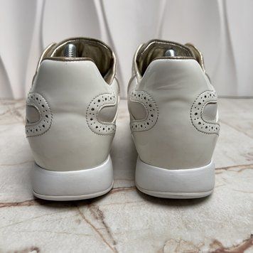 Sneakers Embossed Monogram Ivory Leather