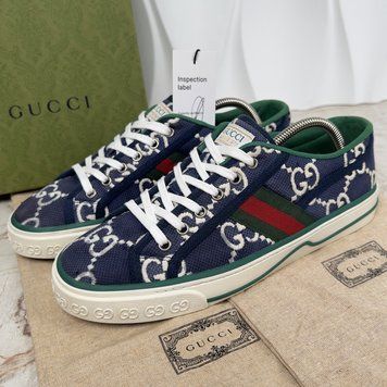 Tennis 1977 Web Monogram Sneakers Blue GG Canvas
