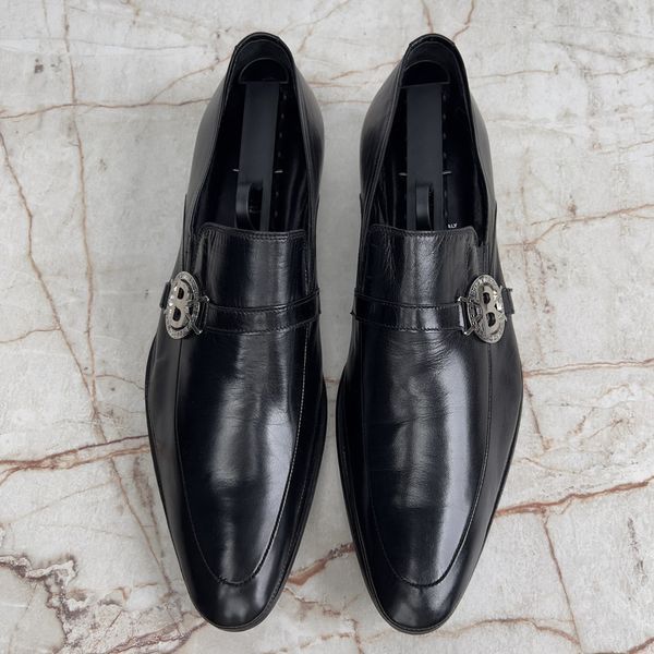 Класичне взуття лофери чорні шкіряні BDSHOES фото