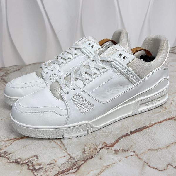 LV Trainer кросівки білі шкіряні 2711 фото