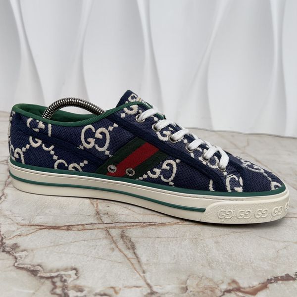 Tennis 1977 Web Monogram Sneakers Blue GG Canvas
