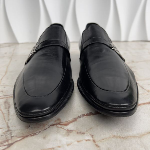Класичне взуття лофери чорні шкіряні BDSHOES фото
