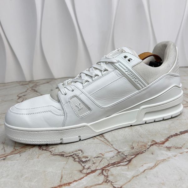 LV Trainer кросівки білі шкіряні 2711 фото